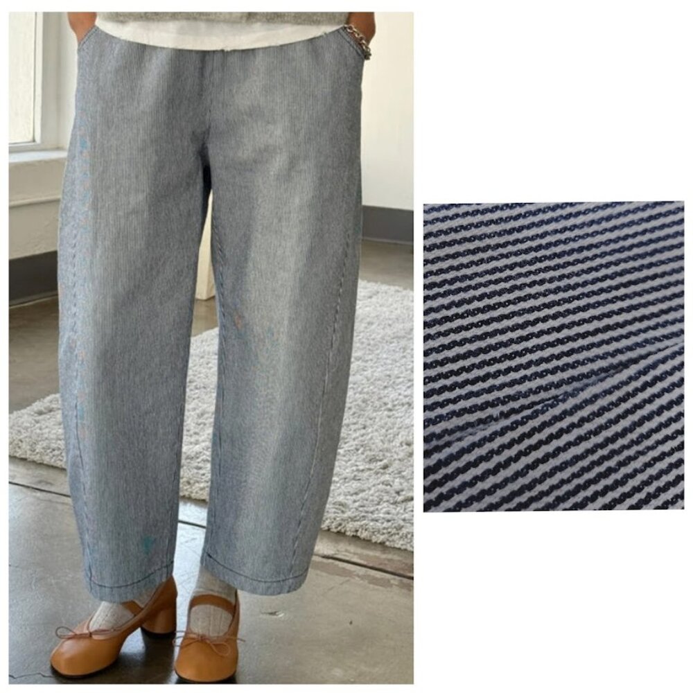 Le Bon Shoppe Arc Pants - blue /white stripes M